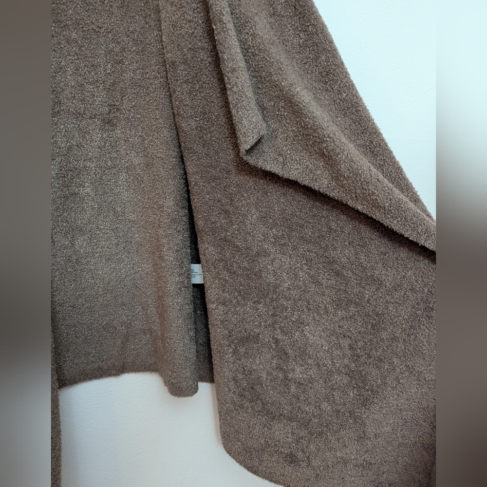 Barefoot Dreams Bamboo CozyChic Lite Island Wrap Cardigan S/M Taupe Brown - Picture 5 of 10
